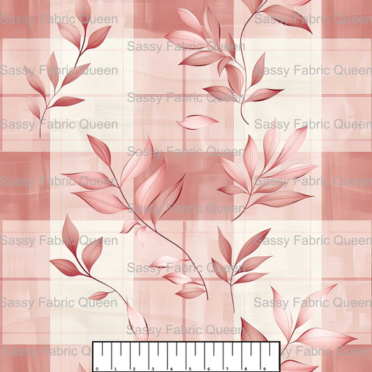 Dusty Pink Rose Toile 007