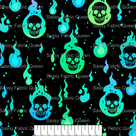 Flaming Skulls