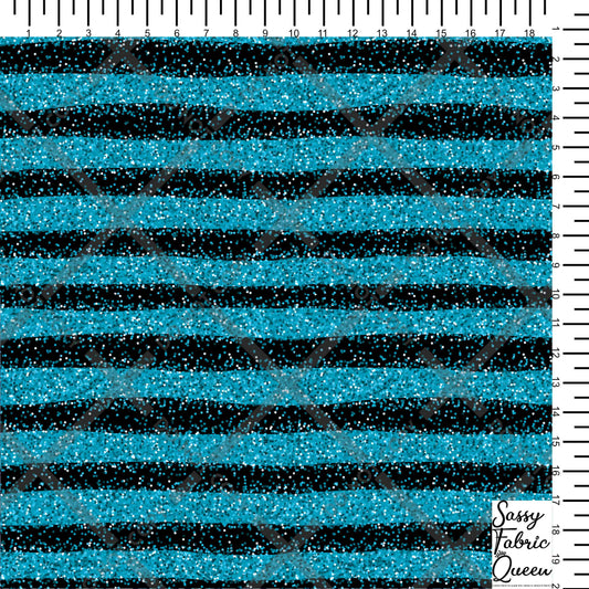 Glitter-look stripe blkblu horizontal