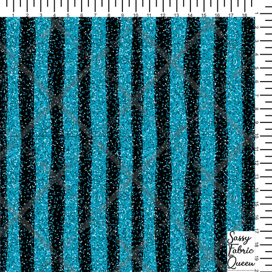 Glitter-look stripe blkblu vertical