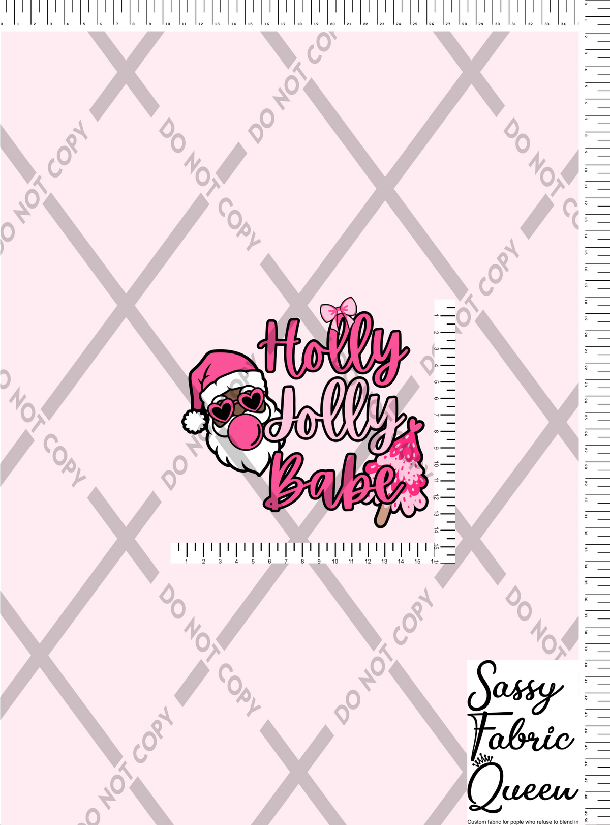 Holly Jolly babe panel