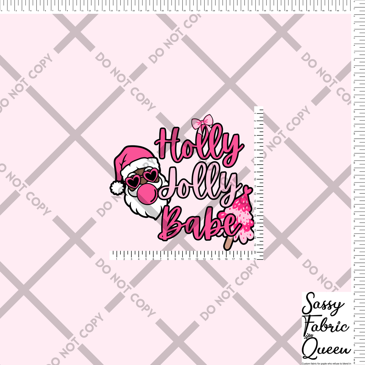 Holly Jolly babe panel