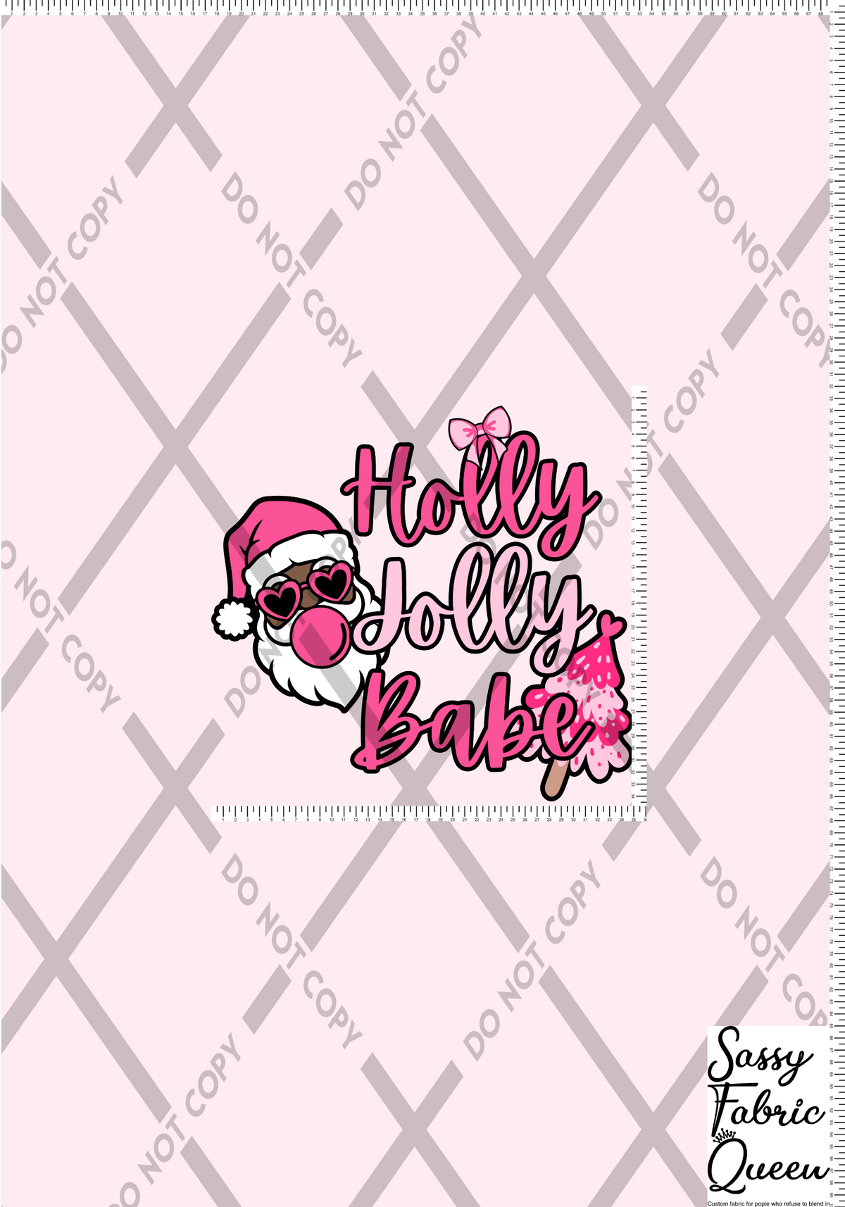 Holly Jolly babe panel