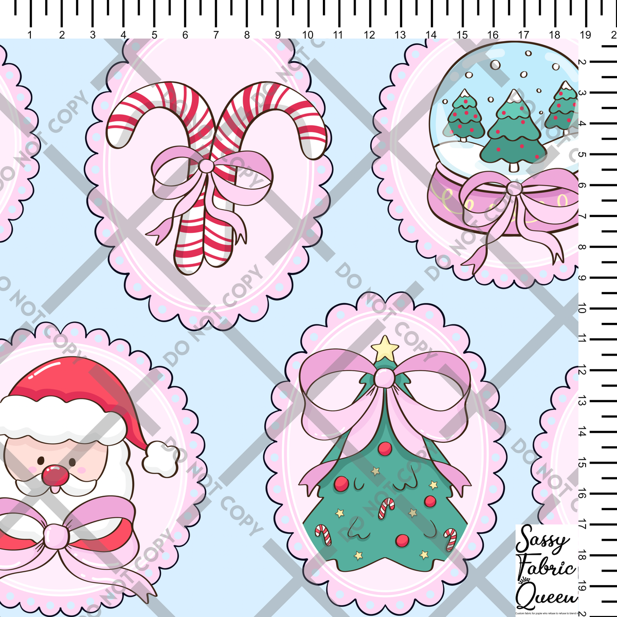 Holly Jolly frames blue
