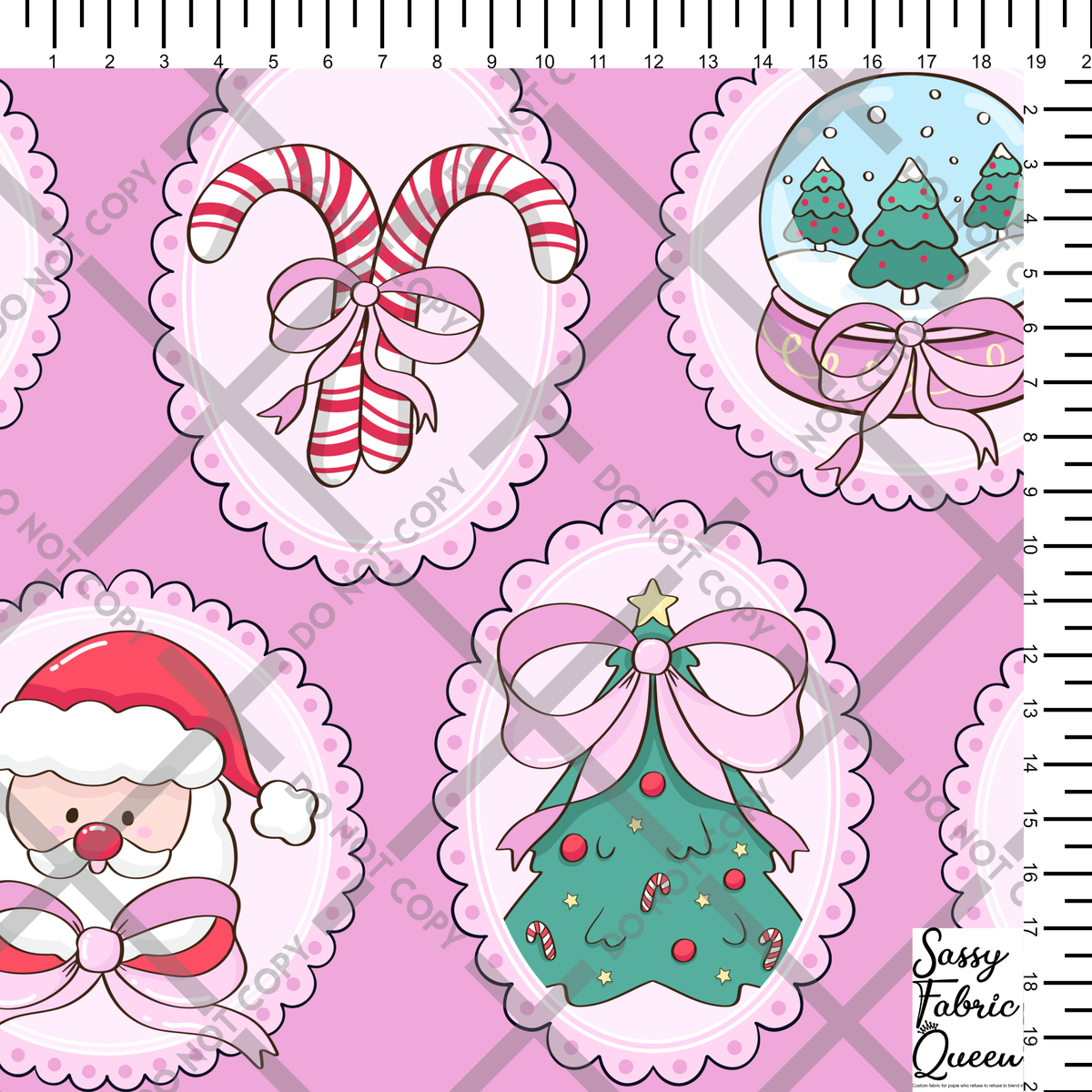 Holly Jolly frames pink