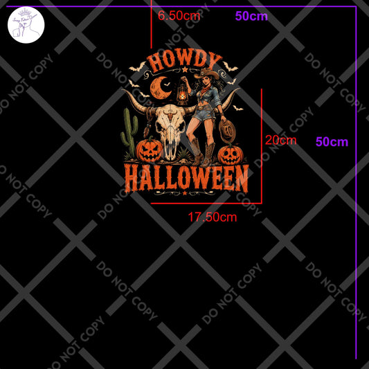Howdy Halloween panel High Placement