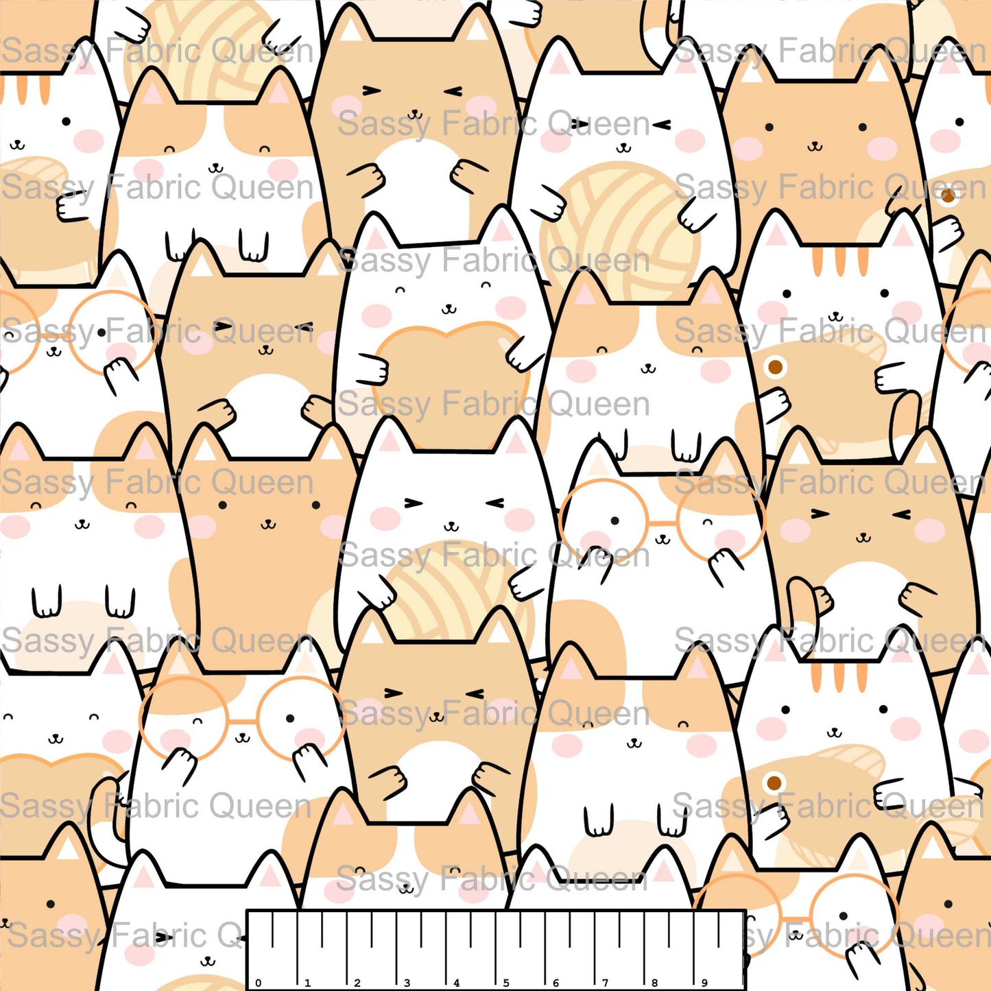 KawaiiStyle Cats Orange