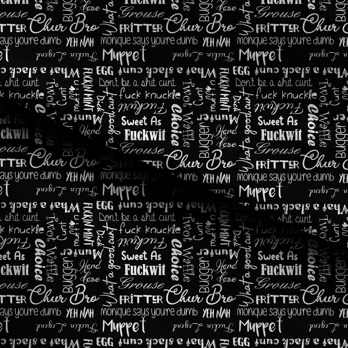 Kiwiswearylingo BlkWht