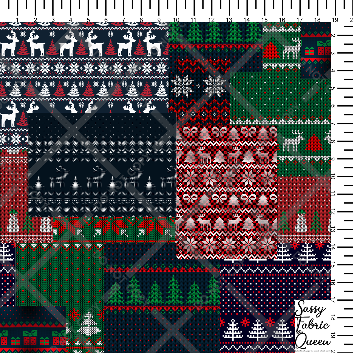 Knitted Christmas knitted SantaDeer