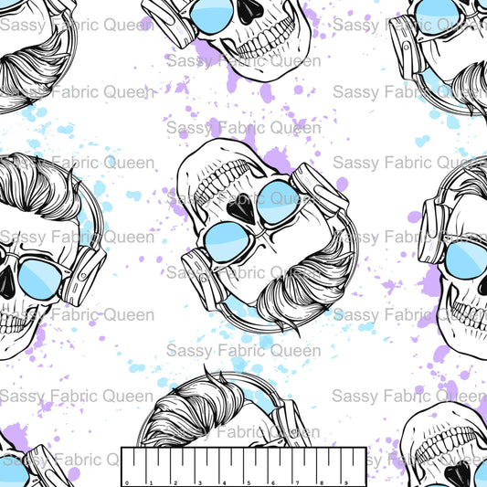 Music Skull WHT