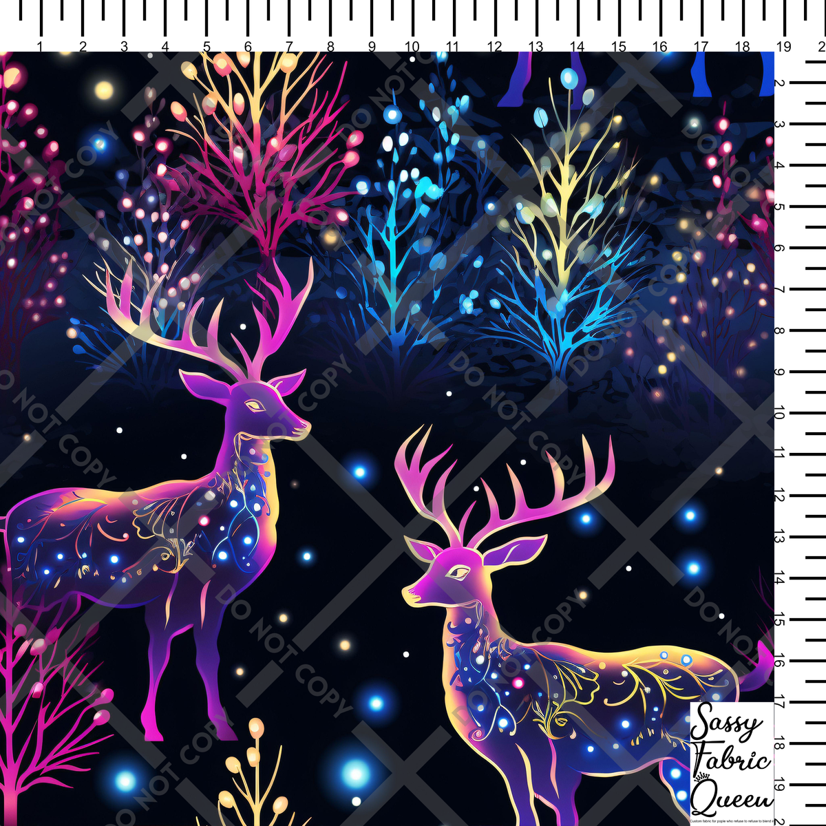 NeonBright Christmas Reindeer 001