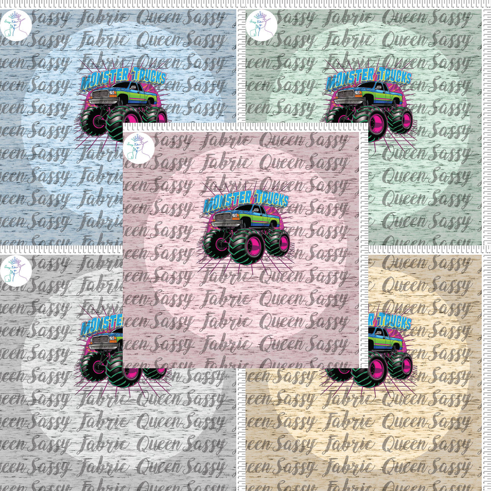 Neon Monster Truck Panel