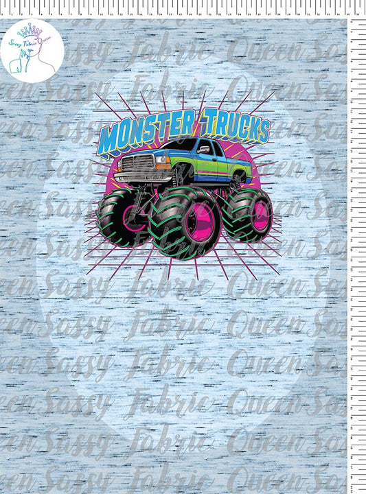 Neon Monster Truck Panel