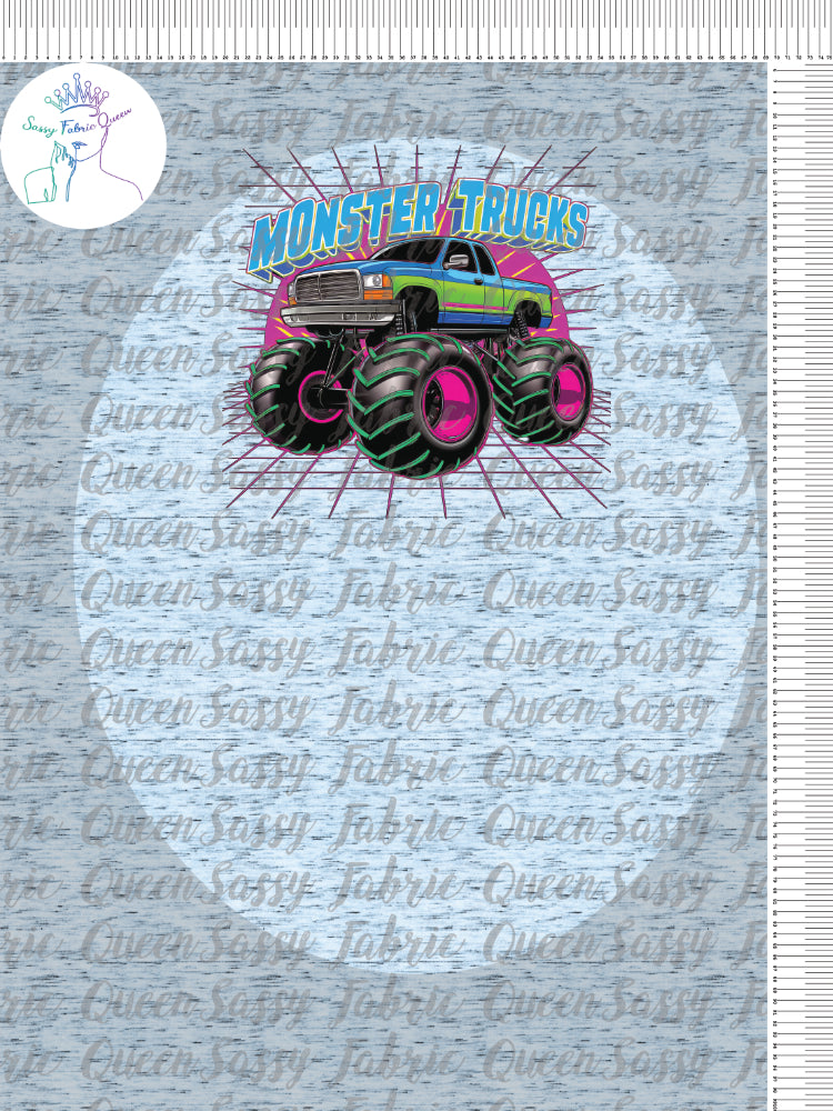 Neon Monster Truck Panel