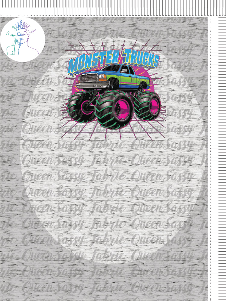 Neon Monster Truck Panel