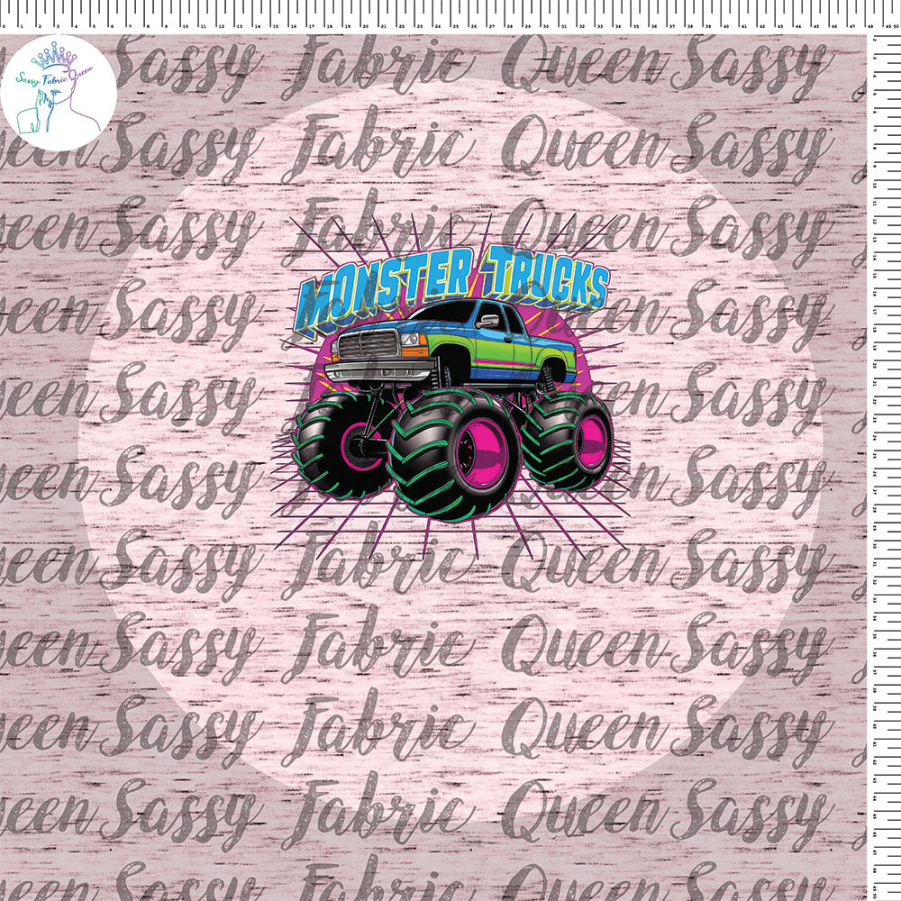 Neon Monster Truck Panel