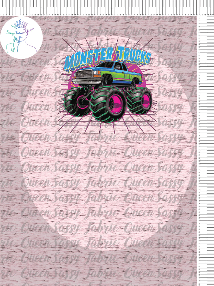 Neon Monster Truck Panel