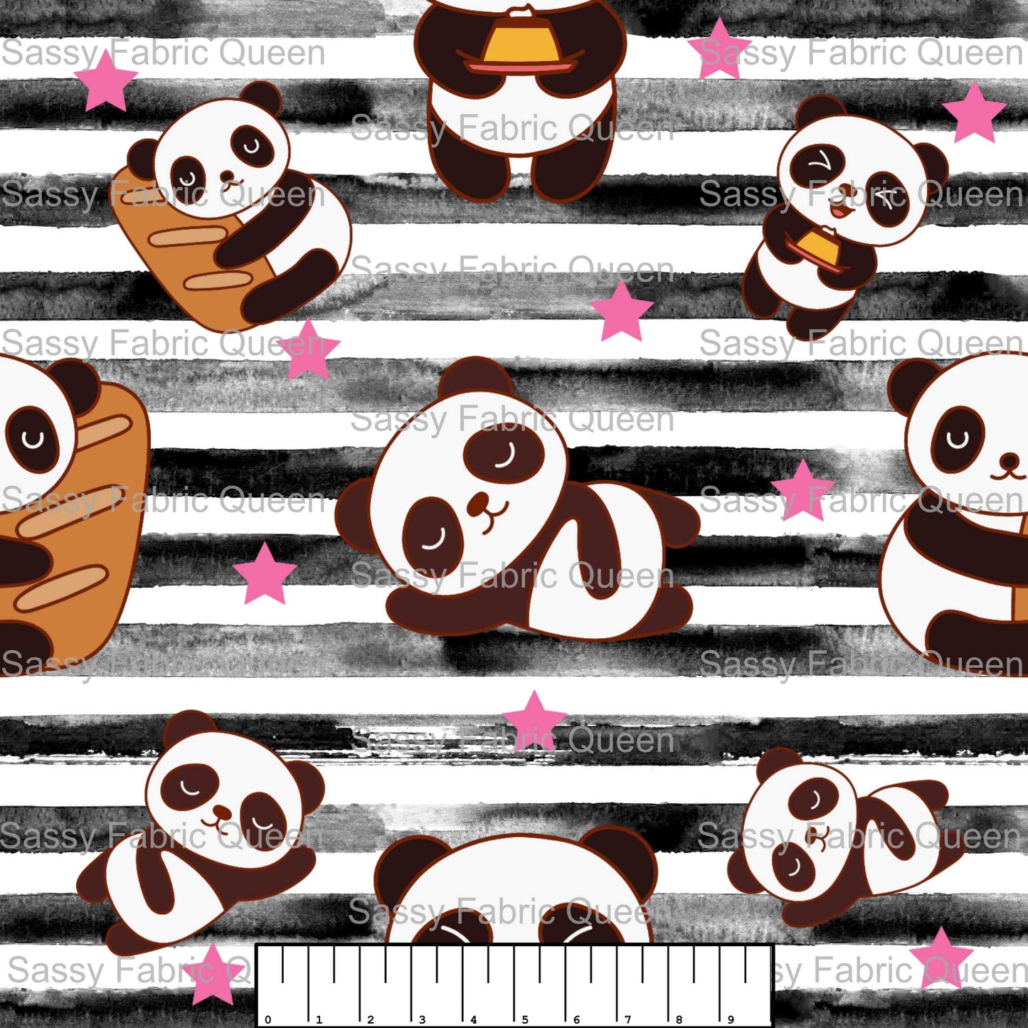 Pandafood, striped