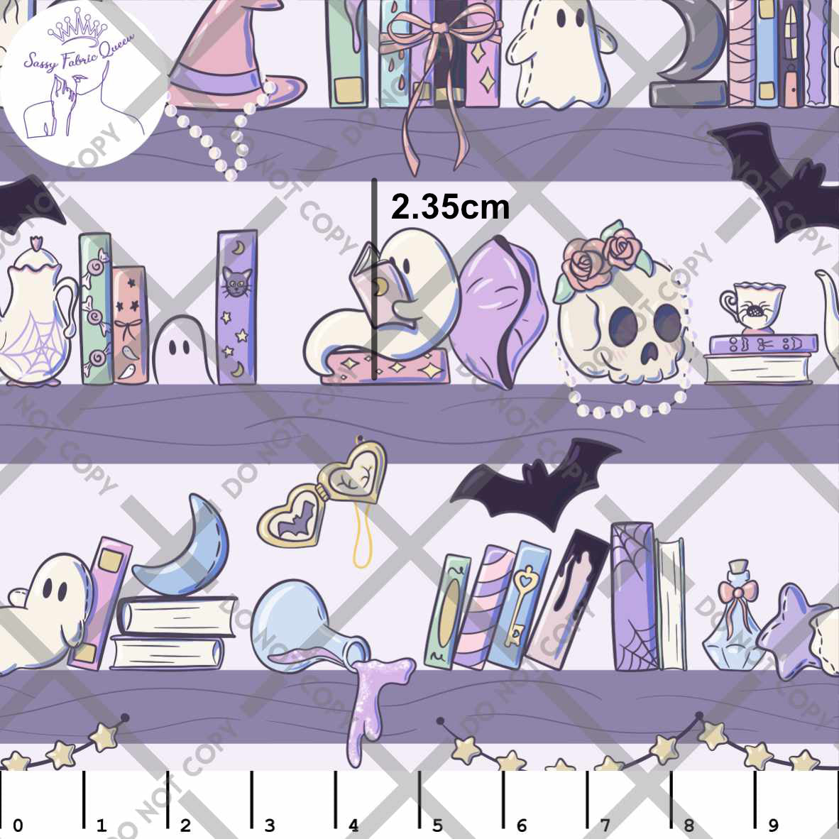 Pastel Spooky Bookshelf LGE