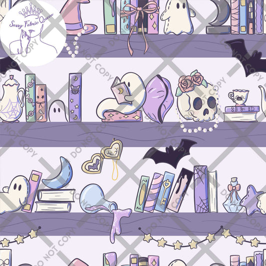 Pastel Spooky Bookshelf LGE