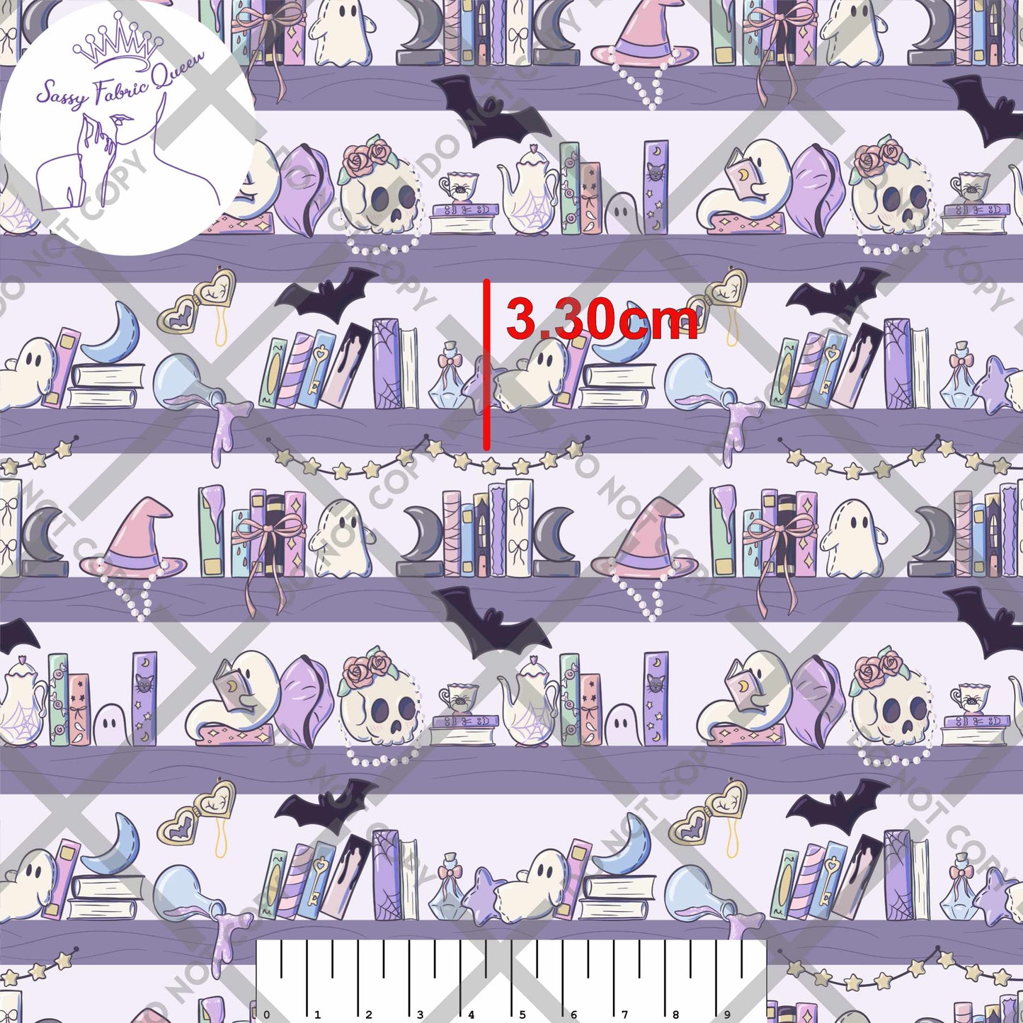 Pastel Spooky Bookshelf SML