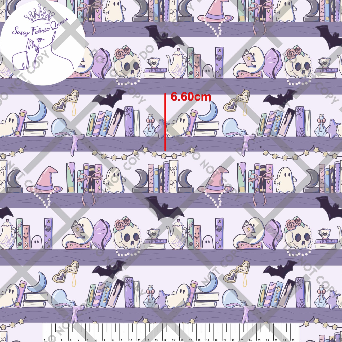 Pastel Spooky Bookshelf SML