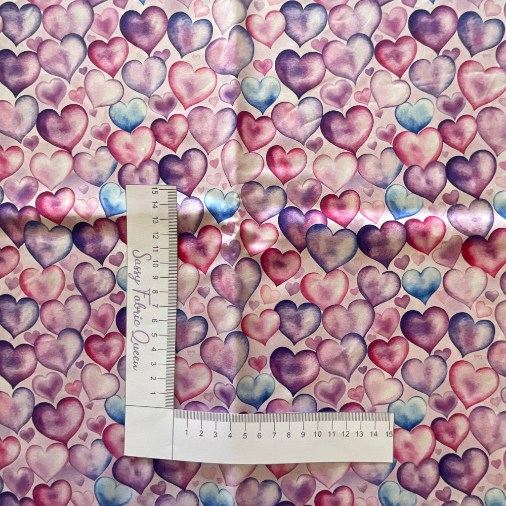 Pinpur Hearts 002 - Cotton Poplin 140gsm