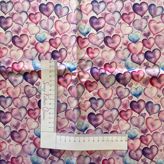 Pinpur Hearts 002 - Cotton Poplin 140gsm