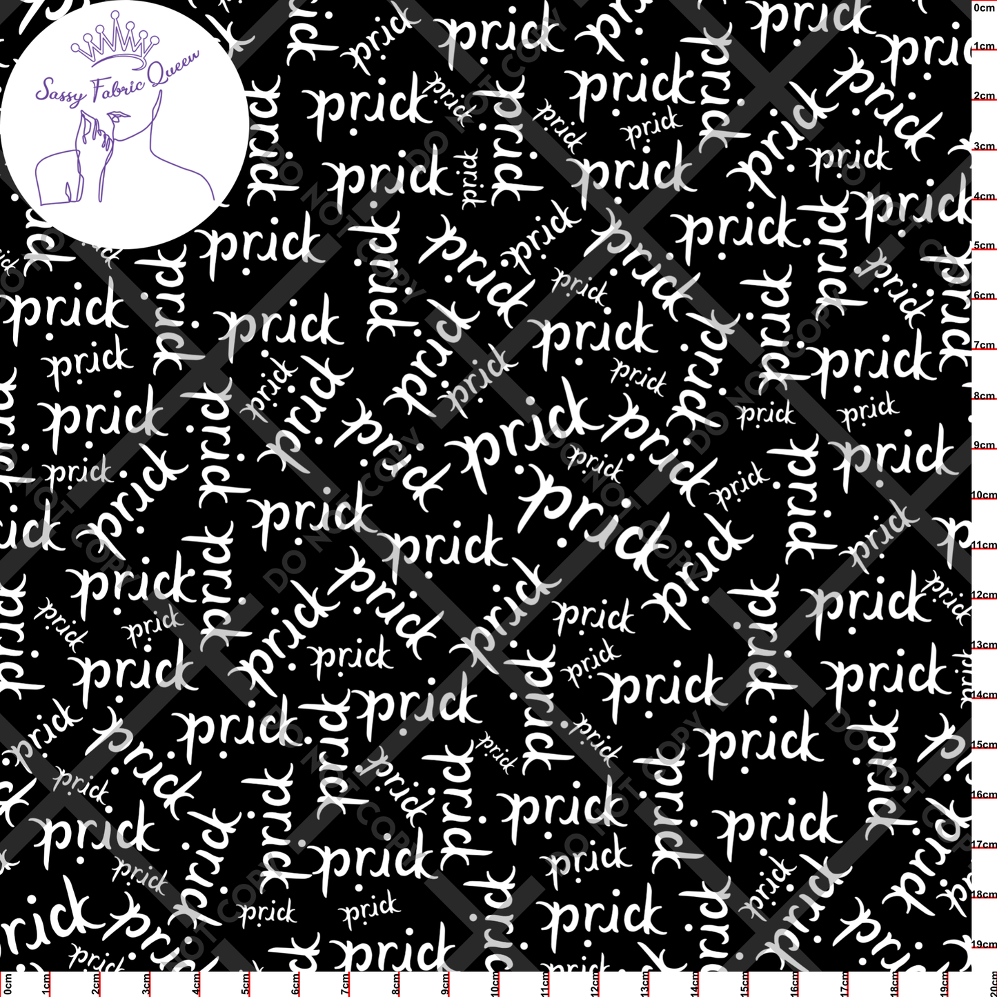 Prick ambigram print wht