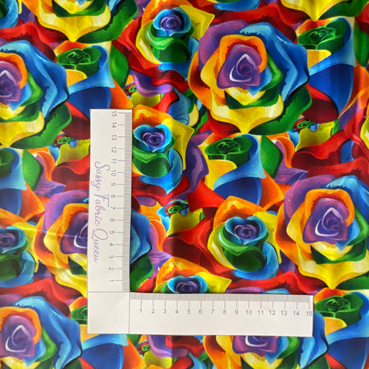 Rainbow Flower Arrangement - Cotton Lycra 200-220gsm