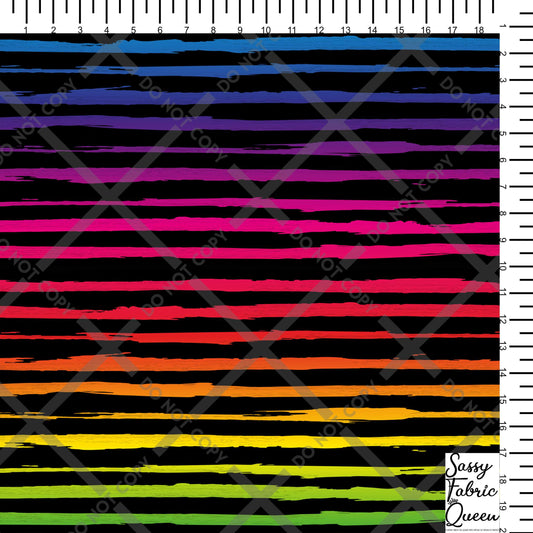 Rainbow Grunge Stripes