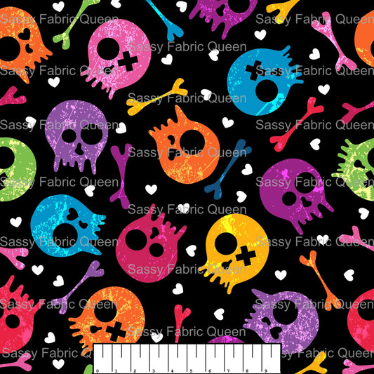 Rainbow Skulls