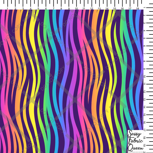 Rainbow Zebra  vertical