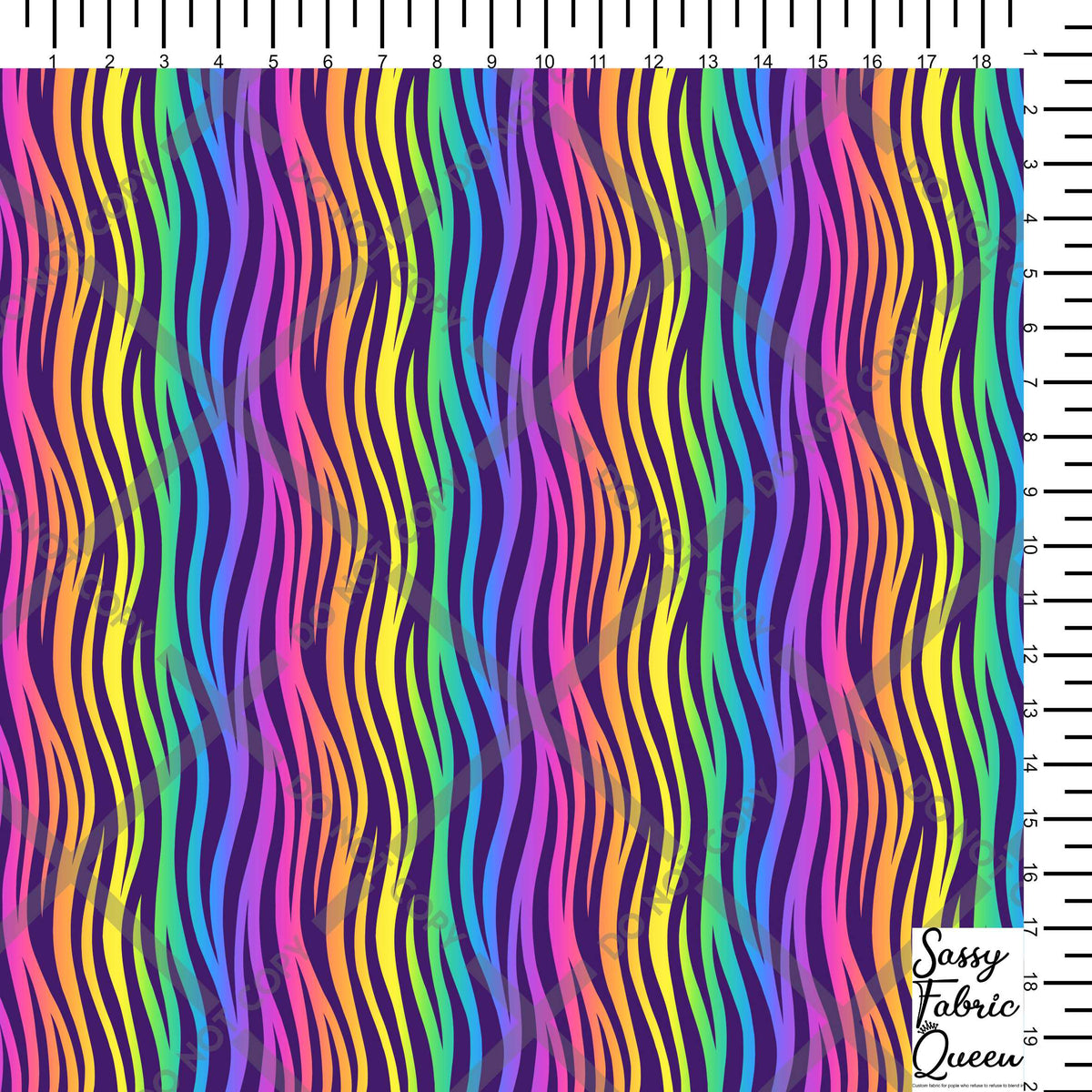 Rainbow Zebra  vertical