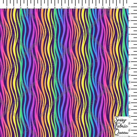 Rainbow Zebra  vertical
