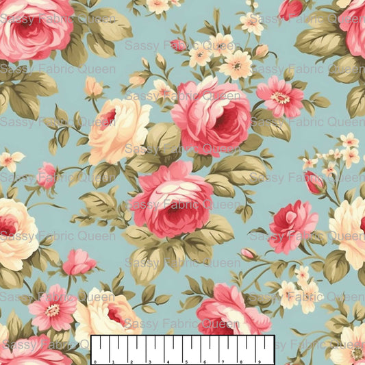 Shabby Chic Floral Pink 002