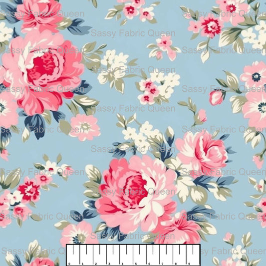 Shabby Chic Floral Pink 003