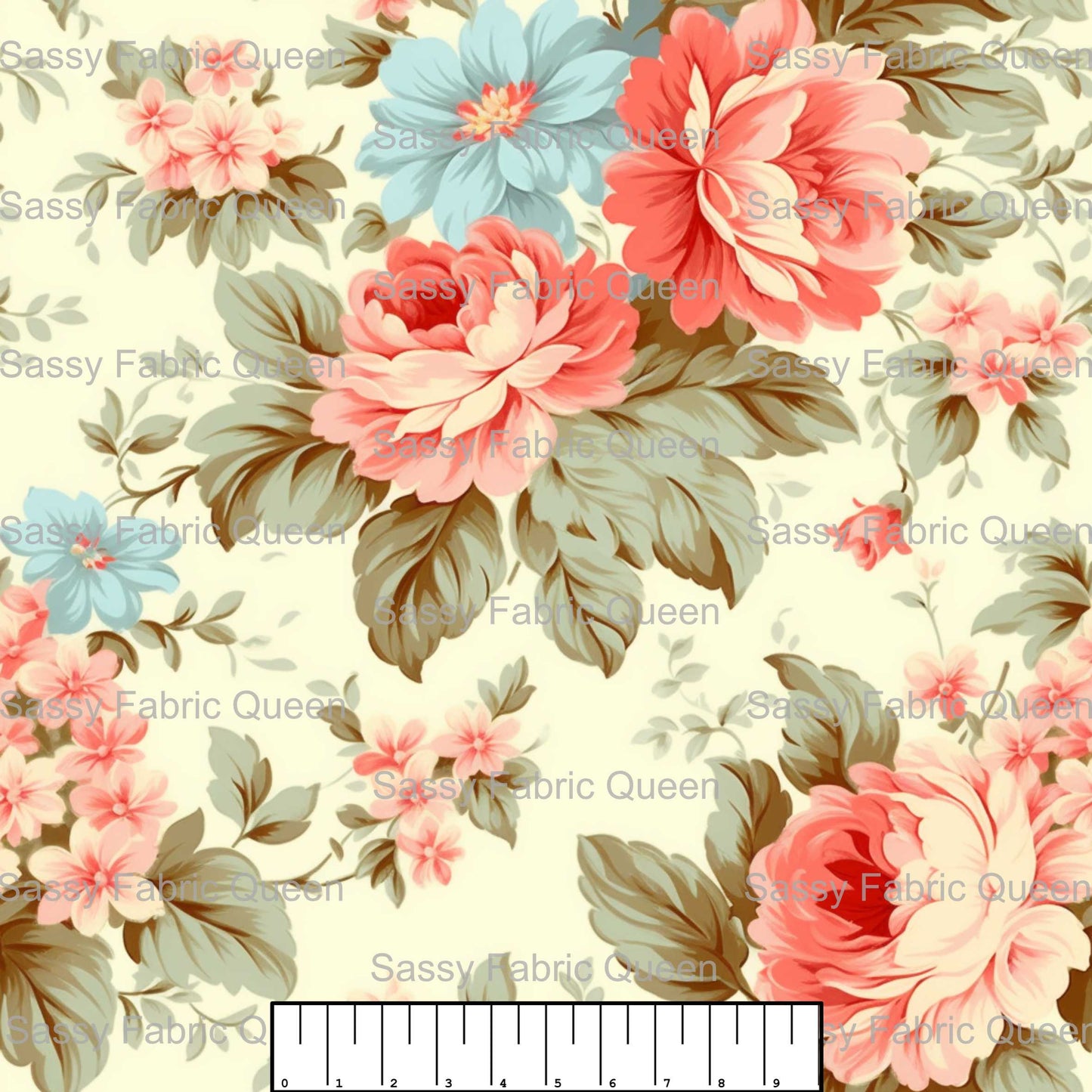 Shabby Chic Floral Pink 004