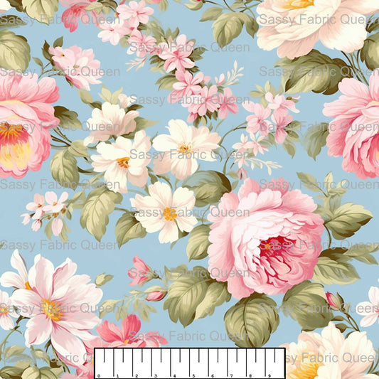 Shabby Chic Floral Pink 006