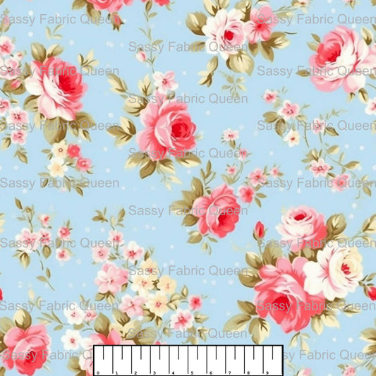 Shabby Chic Floral Pink 008