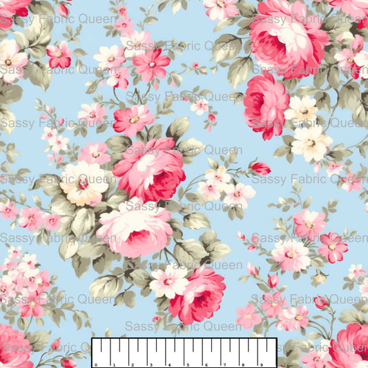 Shabby Chic Floral Pink 010