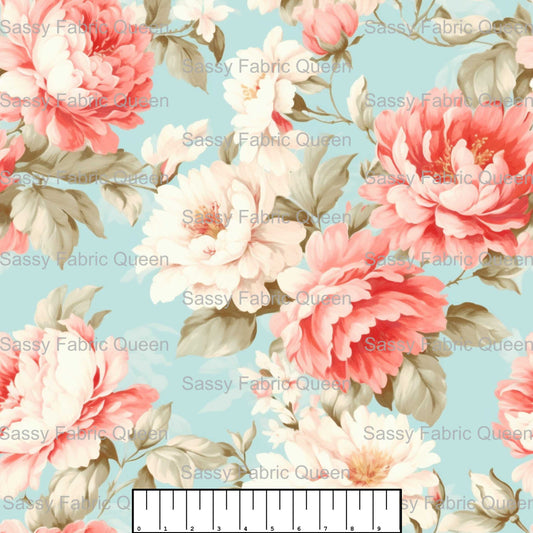 Shabby Chic Floral Pink 014