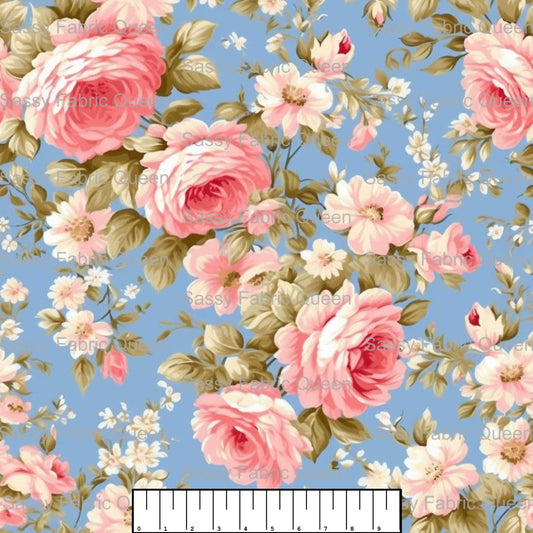 Shabby Chic Floral Pink 016