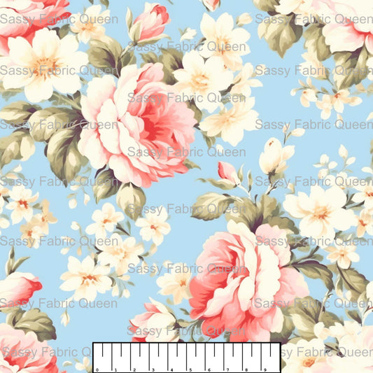 Shabby Chic Floral Pink 018