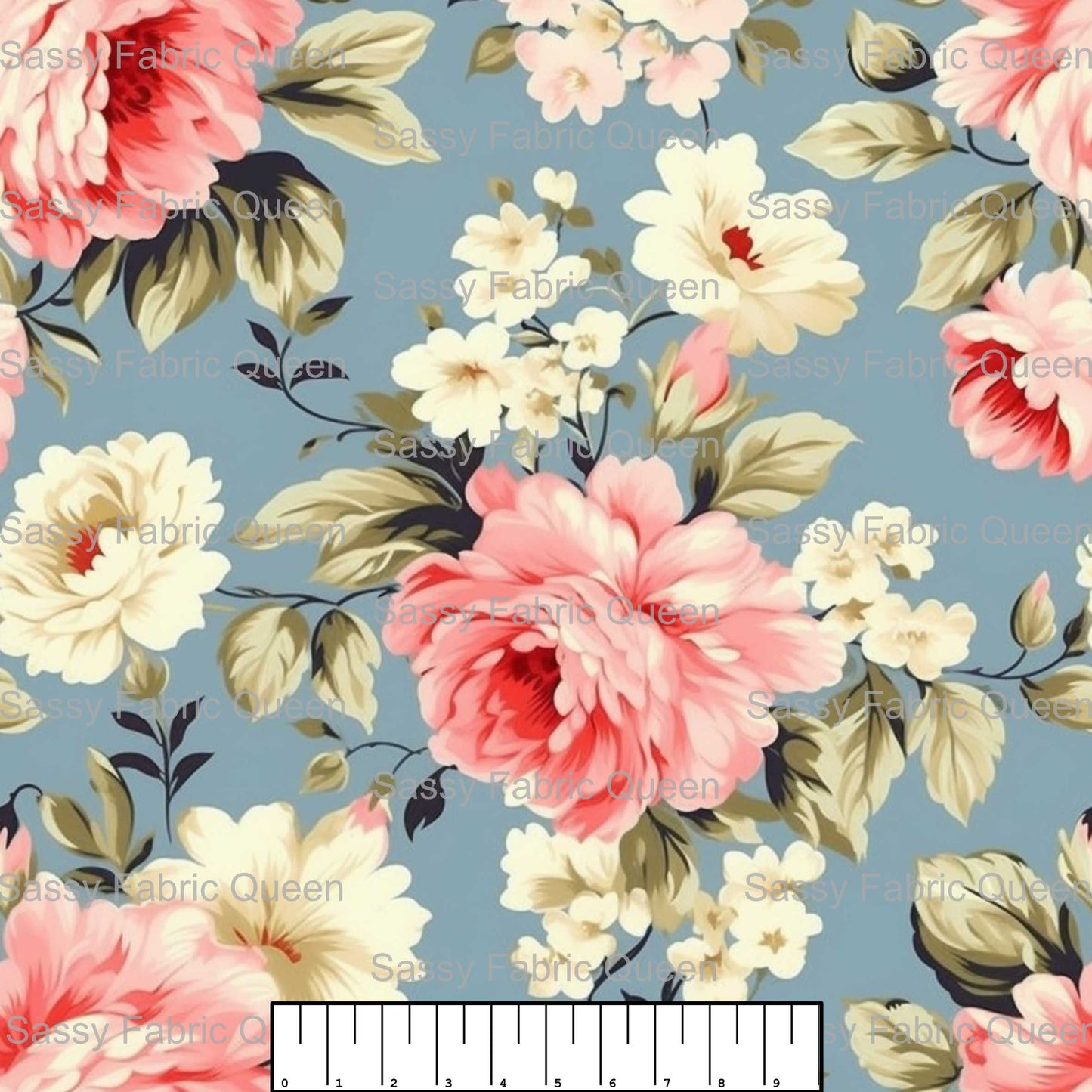 Shabby Chic Floral Pink 020