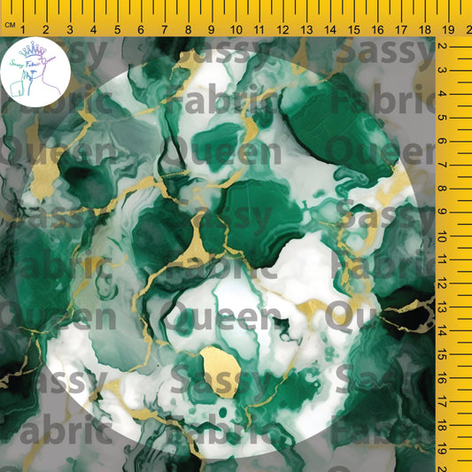 Smokey GreenGold with White