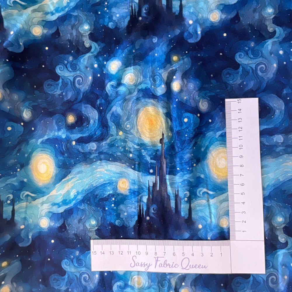 Starry Night 001 - Cotton Lycra 200-220gsm