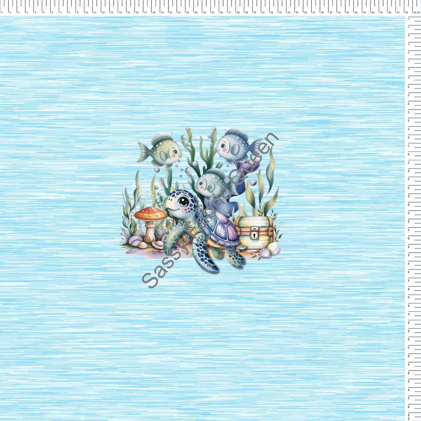 Swim with the fish panel Turtle