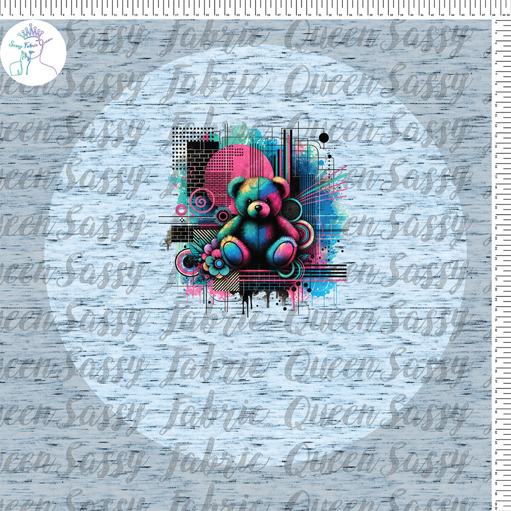 Teddy Bear Grunge Panel