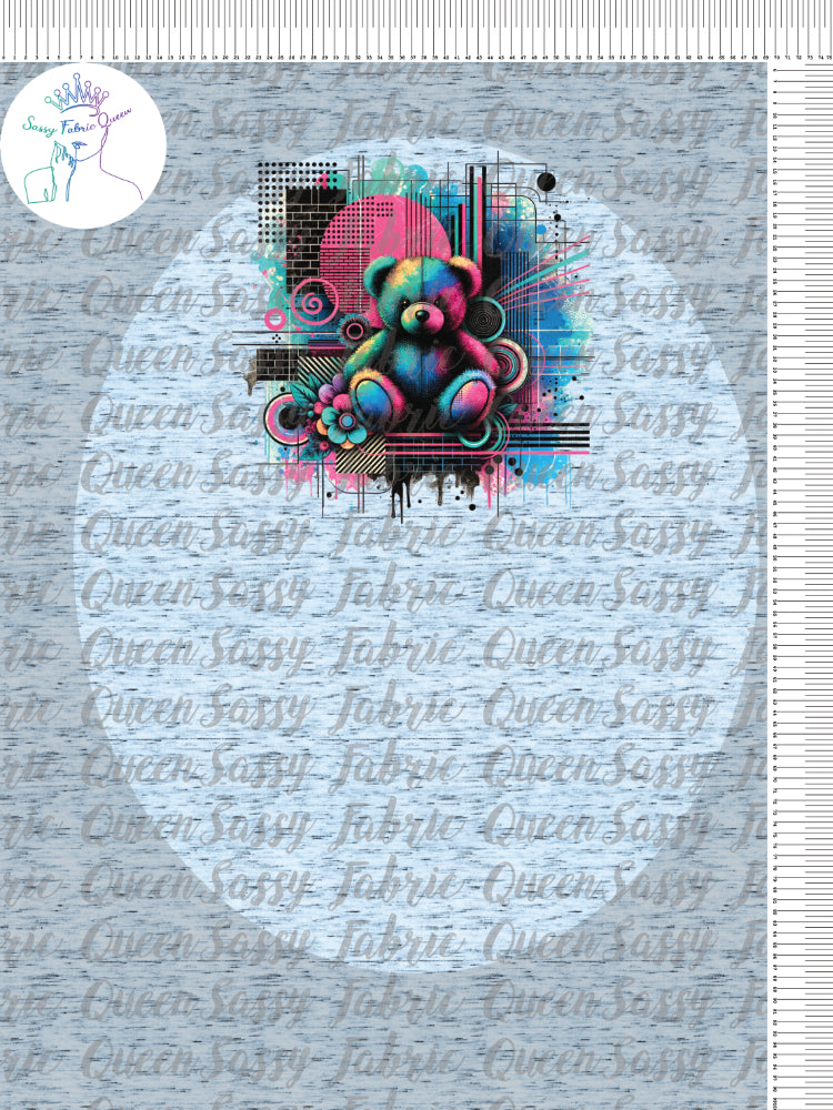 Teddy Bear Grunge Panel